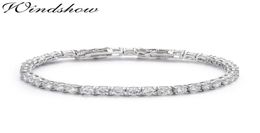 5mm 1620cm 925 Sterling Silver Round CZ Stone Tennis Bracelets For Women Pulseras Pulseira Bracelete Jewellery Bileklik Bracciali C3719326