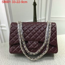 Famous Brand tote bag designer bag Real Leather lambskin Gold/silver Chains gst Messenger Bag hobo bag crossbody double flap Women purse tote bag wallet X59 Hot sale