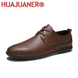 Casual Shoes Mens Dress Fashion Man Formal Leather Men Business Oxfords Male Flats Comfortable Lace-up Oxford Footwear