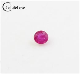 4mm round natural ruby loose gemstone for wedding engagement ring whole Africa ruby gemstone jewelry DIY2208945