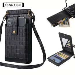 Bag Phone Pocket Small Shoulder For Women PU Leather Girls Design Mini Crossbody Messenger Ladies Bags Wallet Card Purse