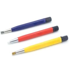 3PcsLot Brush Pens Glass Fibre Brass Steel Brush Sticker Pen Shape Watch Parts Polish And Rust Clean Removal Tool8630059