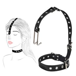 sexyy BDSM Bondage Nose Hook Slave Collar SM Tools Adult Games Restraints Size Adjustable Erotic Products sexy Toys For Couples