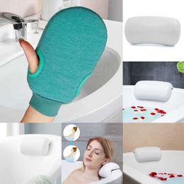 1 Pcs Bathtub Pillow Non-slip Bathtub Headrest Soft Waterproof Bath Pillows with Suction Cups Bathroom Accessories