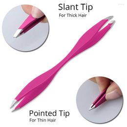 Compact Mirrors Brainbow 1piece Tweezers Rose Beauty Makeup Tools Double Ends Eyebrow Tweezer Anti-Static Eyelash Extension Pincet For