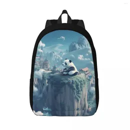 Backpack Panda Canvas Backpacks 3D Animal Big Basic Picnic Bags