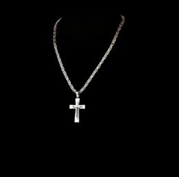 Catholic Crucifix Pedant Necklaces Gold Stainless Steel Necklace Thick Long Neckless Unique Male Men Fashion Jewellery Bible Chain Y2604237