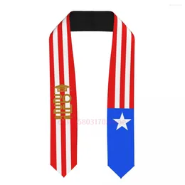 Scarves Puerto Rico Country Flag Class Of 2024 183 13CM Graduation Stole Sash Scarf For International Students