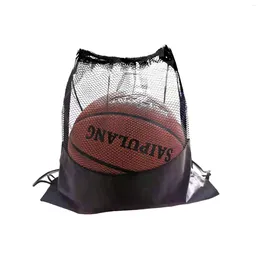 Shopping Bags Mesh Soccer Ball Bag Large Capacity Heavy Duty Breathable Drawstring Sport Equipment Storage