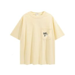 Gallrey Tee Depts Designer T-shirt Top Quality Luxury Fashion T-Shirt SIMPLE POCKET TREND LOGO LETTERS LOGO Mens Womens Loose Short Sleeve T-shirts