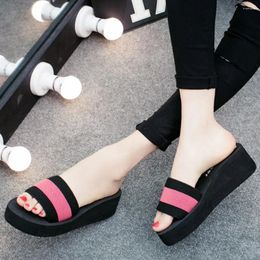 Slippers Beach Outdoor Shoes Flip-flops Slipper Sandals Indoor Women Summer Women's Closed Toe Wedge For