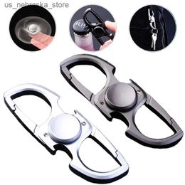 Novelty Games Finger Spinner Fidget Hand Spinner Anti Anxiety Toy Relieving Stress Finger Spinner Keychain Bottle Opener EDC Adult and Childrens Toy Q240418