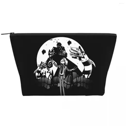 Cosmetic Bags Kawaii Halloween Beetlejack Travel Toiletry Bag For Women Tim Burton Beetlejuice Makeup Beauty Storage Dopp Kit