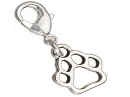 charms for bracelets necklaces with lobster clasps metal animal dog footprint samll vintage silver new diy fashion Jewellery finding7694633
