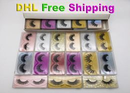 New Arrival 3d Mink eyelashes Thick real mink Hair false lashes Eye Lash Makeup Extension fake Eyelashes 30 Styles2316015