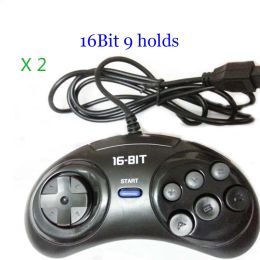 Grips 2pcs/1pc Game controller for SEGA Genesis for 16 bit handle controller 6 Button Gamepad for SEGA MD Game Accessories