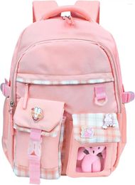 Backpack CMS Girls School With Cute Pin Accessories Plush Pendant Kawaii For Teens Women Students