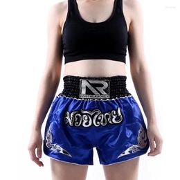 Men's Shorts Women Muay Thai Men Kids Bjj MMA KickBoxing Fight Grappling Trunks Boys Girls Sanda Jujitsu Training Combat Fitness Pants