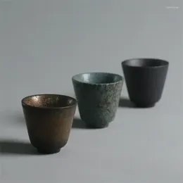 Tea Cups Ceramic Retro Kiln Changing Master Cup Creative Coarse Pottery Office Teacup Handmade Water Mug Home Drinkware
