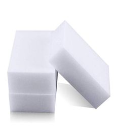 100pcslot White Magic Eraser Sponge Removes Dirt Soap Scum Debris for All Types of Surfaces Universal Cleaning Sponge Home Au6520704