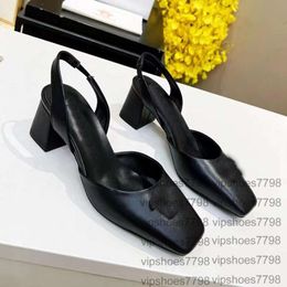 Designer high heels Hollow bun womens patent leather chunky dress shoes Metal Jewellery pointed party dress Wedding shoes Square toe sandals
