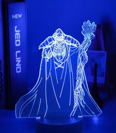 Night Lights Overlord Ainz Ooal Gown Anime Led Light For Bedroom Decor Nightlight Kids Birthday Gift Manga Room Table Lamp 3d7193884