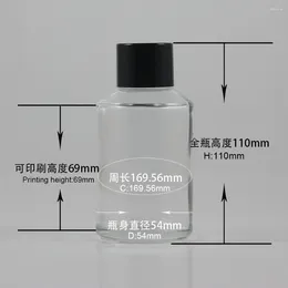 Storage Bottles Empty 125ml Cosmetic Oil Bottle Family Cleaning Glass With Lid For Sale