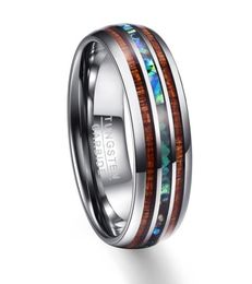 Classic Desgin Wood Grain Polishing Men Rings 100 Tungsten Carbide Wedding Bands Multisize Ring Men Jewellery Whole 20181054757