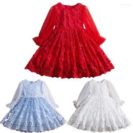 Girl Dresses Little Girls Princess Childrens Fall Long Sleeve Carnival Ball Wedding Party Costumes