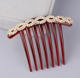 Hair Clips Barrettes Arrival Elegant Bridal Jewellery Plastic Comb With Rhinestone Combs For Women Girls Wedding Accessories Bijou8862201