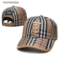 B hat baseball cap Baseball Cap Designer Hats Fashion Hat Classic Plaid Baseball Hat Unisex Casual Sunshade Hat Burbries hat Bur hat V24W HGOT