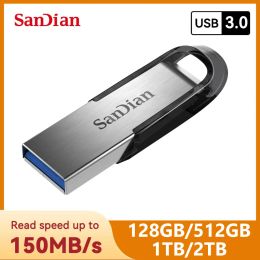 Cards SanDian Flash Drive Ultra Flair USB 3.0 CZ73 1TB 2TB Pendrive USB Flash Drive Metal Pen Drive Stick Key Memory Stick High Speed