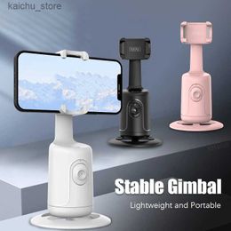 Selfie Monopods FGCLSY 2024 New Mini Selfie Stick Automatic Tracking Shooting 360 Degree Rotation Intelligent Follow Live Phone Bracket Gimbals Y240418