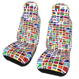 Car Seat Covers Flags Of The World Country Universal Cover Waterproof Travel Colourful Protector Fibre Accessories