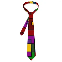 Bow Ties De Stijl Inspired Tie Abstract Art Design Neck Vintage Cool Collar For Men Daily Wear Necktie Accessories