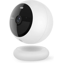 Noorio B210 Outdoor Safety Camera - 2K Resolution Wireless Home Safety Camera with Battery Power, Colour Night Vision, Spotlight, 16GB Local Storage