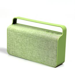 bxmon Fabric art speaker bluetooth portable boombox handle bass FM cloth square wireless enceinte bluetooth portable