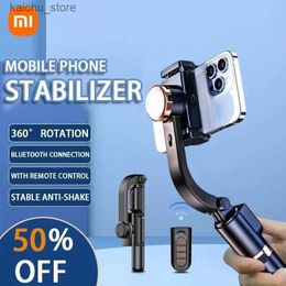 Selfie Monopods Gimbal Stabilizer Cellphone Tripod Stand Selfie Stick Adjustable Selfie Stick for Smartphone Gopro Vlog Record Y240418ZI95