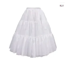 Women's Sleepwear 1A Line Hoopless Petticoat Crinoline Underskirt Slips For Wedding Dress Elastic Waist Puffys Tutus Tulle Skirt