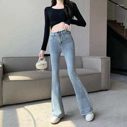 Women's Jeans High Waist Denim For Ladies Yk2 Fashion Clothes Cowboy Woman Jean Baggy Tight Pants (legen) Street Wear Y2k Pant