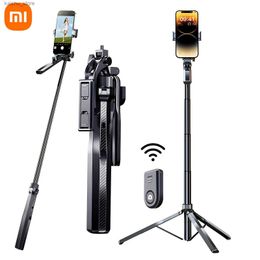 Selfie Monopods 1.8m Selfie Stick Handheld Anti-shake Gimbal Mobile Phone Holder 360 Rotation Selfie Stand with All IPhone and Android Y240418