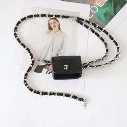 High-end Mini Designer Bags Woven Waist Chain Decorative Detachable Waist Bag Jeans Belt with Logo