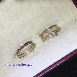 Ring Cartrres designer Never fade diamond Precision Edition Kajia Tricolor for Men and Women Couple Style Light Luxury Advanced Design
