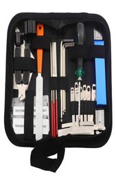 Guitar Tool Kit Repairing Maintenance Tools String Organizer String Action Ruler Gauge Measuring Tool Hex Wrench Set Files Finge3829206