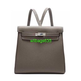 Leather Backpack Bags Trusted Luxury Ky Handbag Wholesale Genuine Leather Lychee Patterned European and American Backpacks for Women in 202 have logo HBD0LW