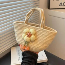 Storage Bags Women's Bag Fresh And Sweet Four Seasons Handbag Casual Weaving Cotton Rope Outgoing