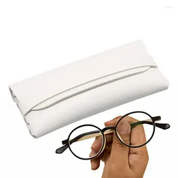 Storage Bags Leather Glasses Case Soft Wear-Resistant Waterproof And Portable Fits In Pocket