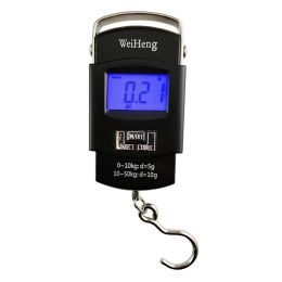 50kg / 10g Electronic Portable Digital Scale Hanging Hook Fishing Travel Luggage Weight Scale Balance Scales Outdoor Gadgets OOA4986 LL