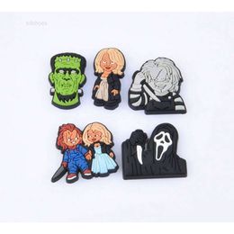 Wholesale Customised High Quality Chucky Pattern Soft Pvc Rubber Shoes Charm for Clog Dhl/fedex pandora charms 925 silver