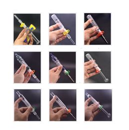 2 Sets Glass Water Bong Oil Burner Smoking Pipe Tobacco Dry Herb Bubbler Rig Wax Pipe 20styles for Option Handheld Smoking Water Pipe Dab Straw Oil Rigs